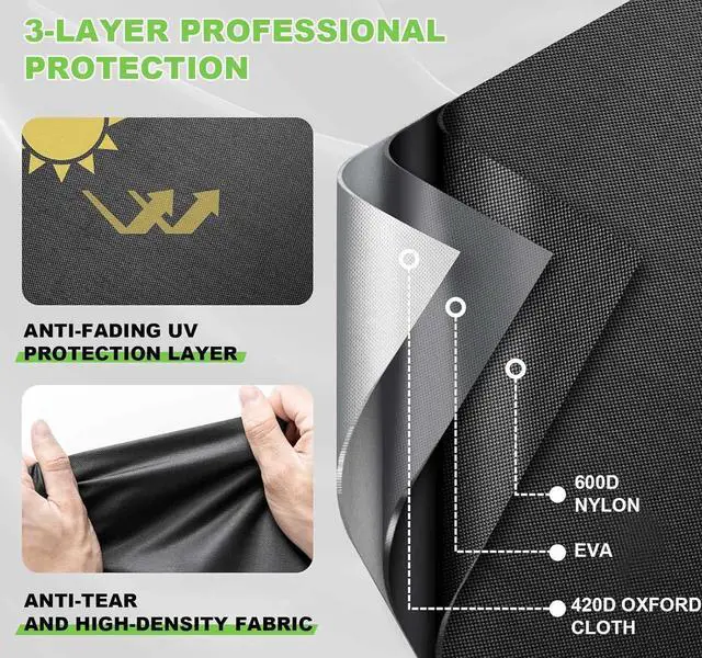 Alt view image 4 of 7 - Printer Dust Cover Waterproof Anti-Static Dustproof Heavyweight Printer Cover Case for Canon MegaTank G3270 All-in-One Wireless Inkjet Printer (19.3×13.8×7.9in) (Silver)