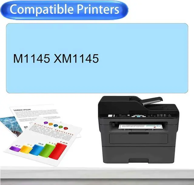 Alt view image 2 of 7 - M1145 Toner Cartridge Compatible for Lexmark 24B6035 M1145 Toner Cartridges for Lexmark M1145 XM1145 Printers, 1 Pack