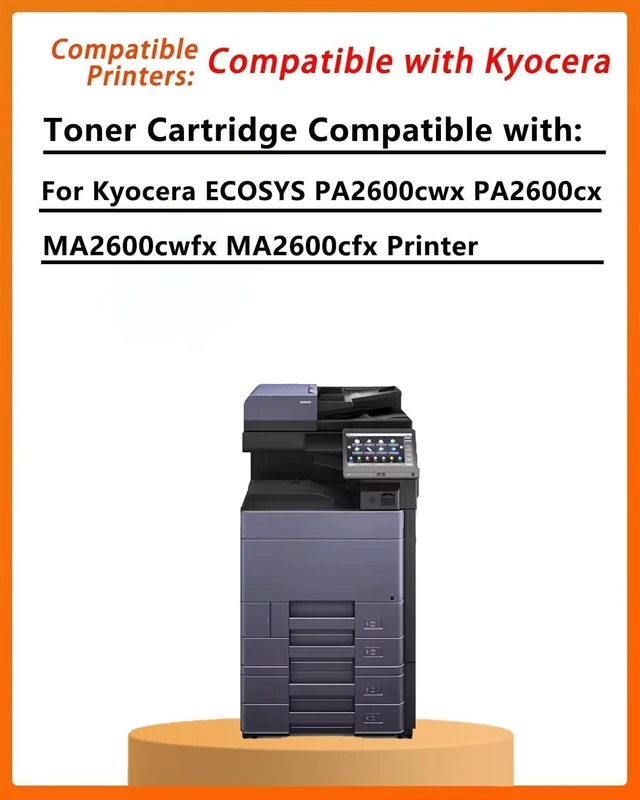 Alt view image 2 of 6 - TK5452 Toner Compatible for Kyocera TK-5452 Toner Compatible for Kyocera ECOSYS PA2600cwx PA2600cx MA2600cwfx MA2600cfx Printer ( Black Cyan Magenta Yellow) 4 Pack