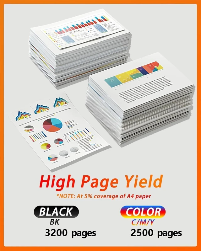 Alt view image 3 of 6 - TK5452 Toner Compatible for Kyocera TK-5452 Toner Compatible for Kyocera ECOSYS PA2600cwx PA2600cx MA2600cwfx MA2600cfx Printer ( Black Cyan Magenta Yellow) 4 Pack