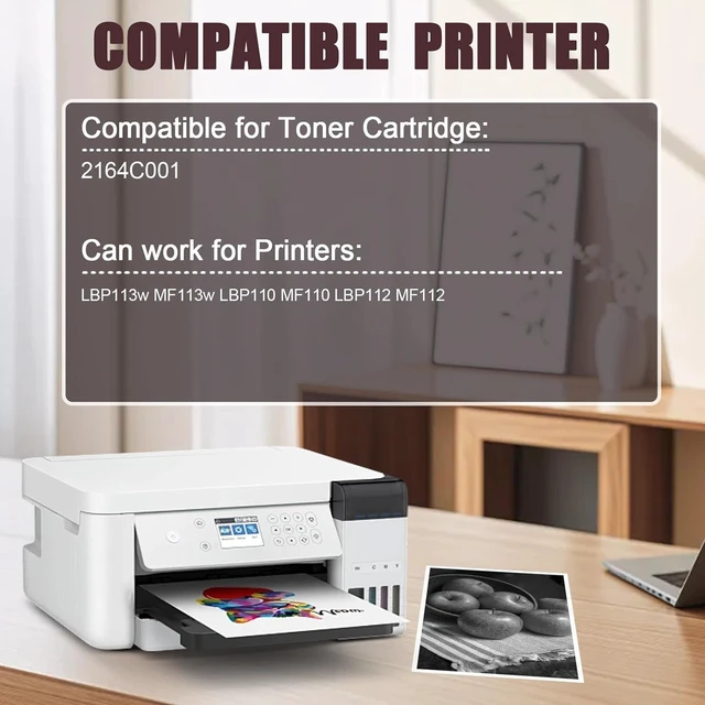 Alt view image 2 of 7 - CRG047 Toner Cartridge Compatible for Canon 047 CRG-047 2164C001 Toner Cartridges Work for Canon LBP113w MF113w LBP110 MF110 LBP112 MF112 Printers