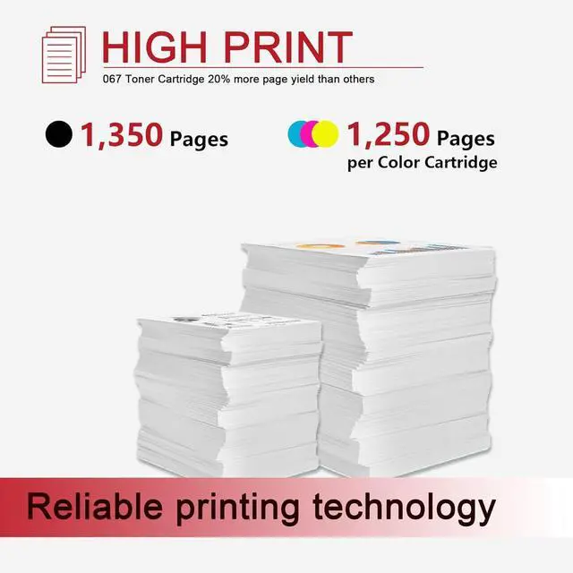 Alt view image 3 of 7 - 067 Toner Cartridge Set MF650C MF654Cdw MF656Cdw Replacement for Canon 067 067H Compatible with Color imageCLASS MF653Cdw MF652Cdw LBP632Cdw Printer 4 Pack