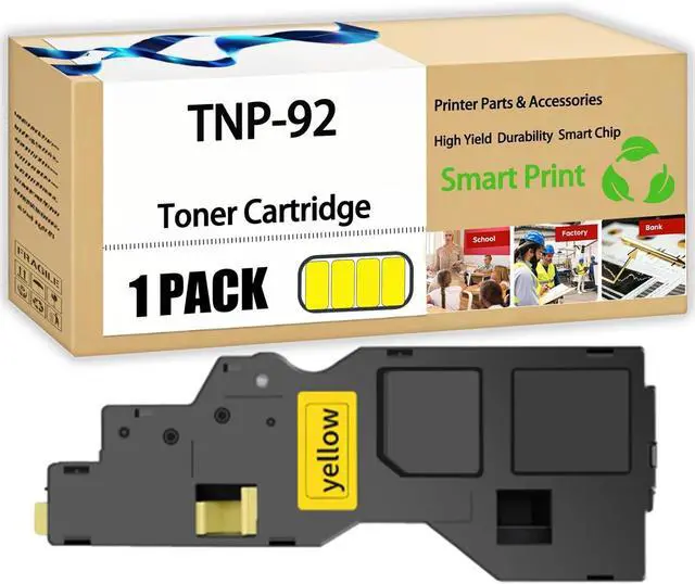 Main image of Compatible for Konica Minolta TNP-92 Toner Cartridge bizhub C3120i Printers, High Yield 6000 Pages, with Chip (1 Pack Yellow)