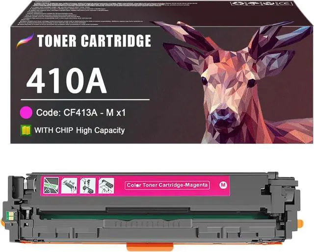 Main image of 410A Toner Cartridge Compatible for HP 410A CF413A Magenta Toner Cartridge Work for HP M452dn M452dw M452nw MFP M477fnw M477fdn M477fdw M377dw M452dw Printers