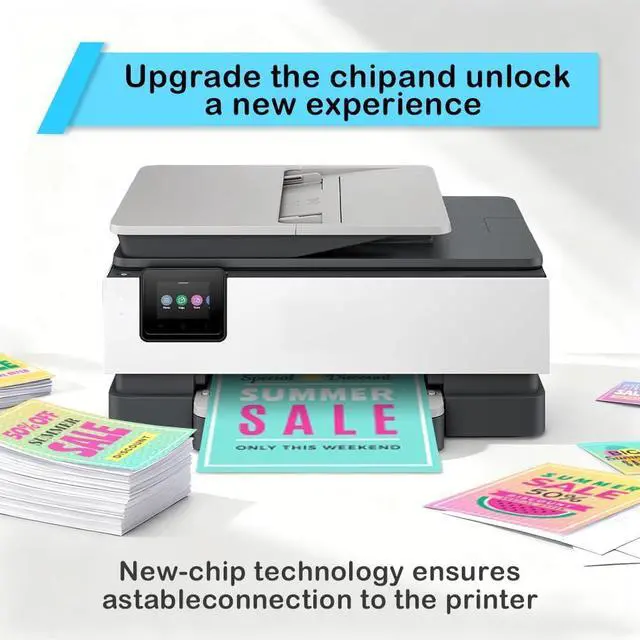 Alt view image 5 of 7 - 60XL Ink Cartridge Replacement for HP 60 Ink Cartridge Black and color Combo Pack 60XL High Yield Work for PhotoSmart D110 C4780 C795 C4680 C4650 Deskjet D2680 F2430 Envy 110 120 Printer (2Pack)