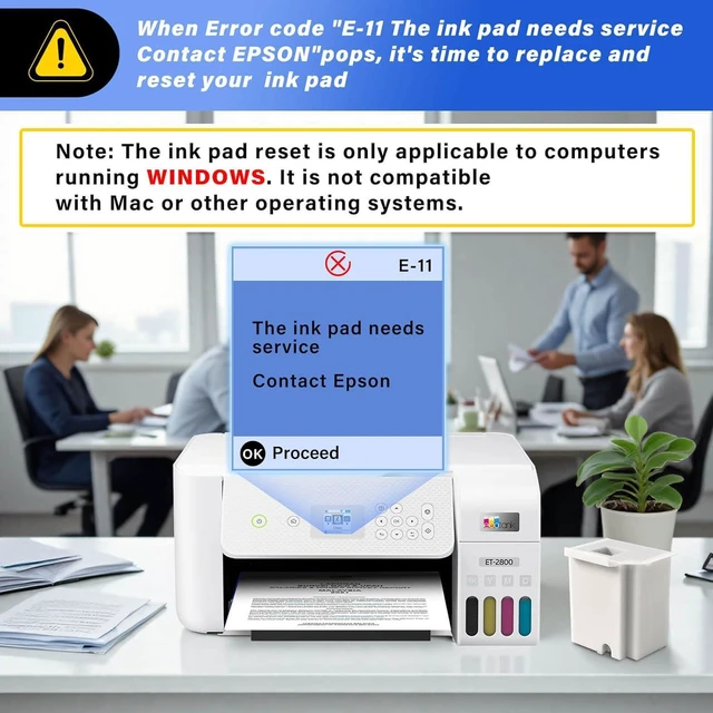 Alt view image 2 of 6 - Waste Ink Pad Replacement with Reset Software for Ecotank ET-2800 ET-4800 ET-2720 ET-2803 ET-2400 ET-4700 ET2800 2800 4800 2720 2803 2400 4700 Printer, Maintenance Box with Reset Software (4 Pack)