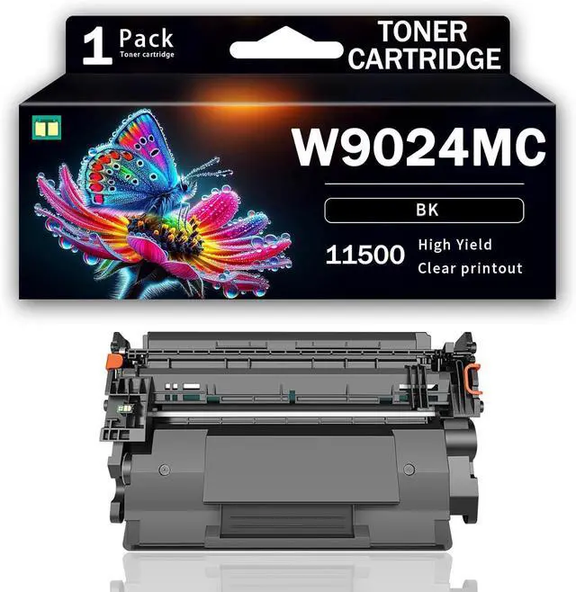 Main image of for HP Compatible Toner Cartridge W9024MC Bk Ink Cartridge with Chip, Fits with HP Laser-Jet Managed MFP E40040 E40040dn E42540f Multifunction Printer,Black-11500 Page