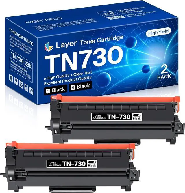 Main image of TN730 Toner Compatible TN 730 TN730 TN-730 Toner Cartridges Black 2 Pack Replacement for Brother TN730 DCP-L2550DW HL-L2350DW HL-L2370DW HL-L2390DW HL-L2395DW MFC-L2710DW MFC-L2750DW Printer