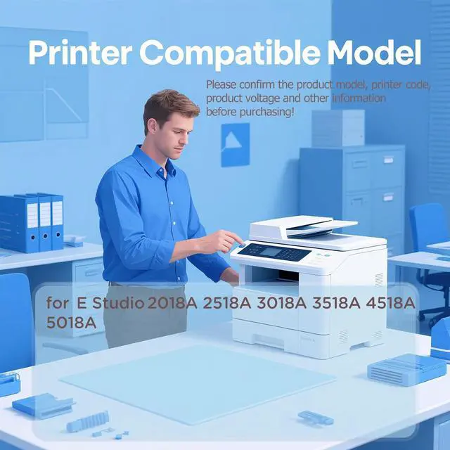 Alt view image 3 of 7 - T5018U T-5018U Toner Cartridges Compatible for Toshiba E Studio 2018A 2518A 3018A 3518A 4518A 5018A Printers, High Yield - 12000 Pages 1 Pack