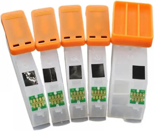 Alt view image 2 of 3 - 5 Pack 26XL 273XL Compatible Refillable Ink Cartridges Compatible with XP520 XP600 XP610 XP620 XP700 XP800 XP810 XP820 Printers T2730