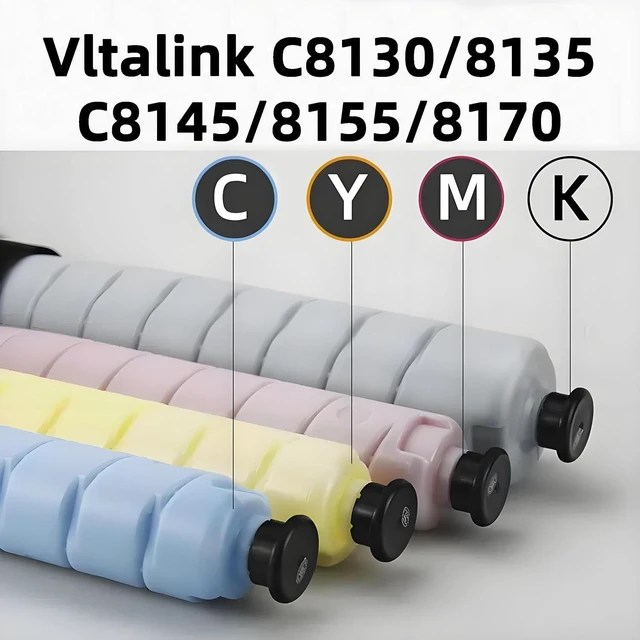 Alt view image 2 of 5 - C8130 High Yield Toner Cartridge 006R01742 006R01743 006R01744 006R01745 Compatible with Xerox Altalink C8130 C8135 C8145 C8155 C8170 Color Printer (KCMY-1SET-4Pack)