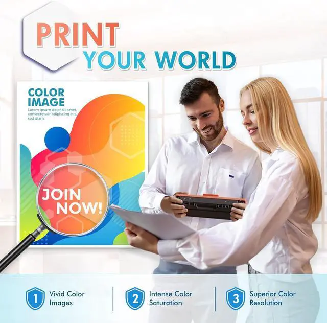 Alt view image 3 of 7 - 201X 201A Toner Cartridges 4 Pack Replacement for HP 201A 201X CF400X CF401X CF402X CF403X Work for HP Color LaserJet Pro MFP M277dw M252dw M277c6 M277 M252 Printer Ink Black Cyan Magenta Yellow