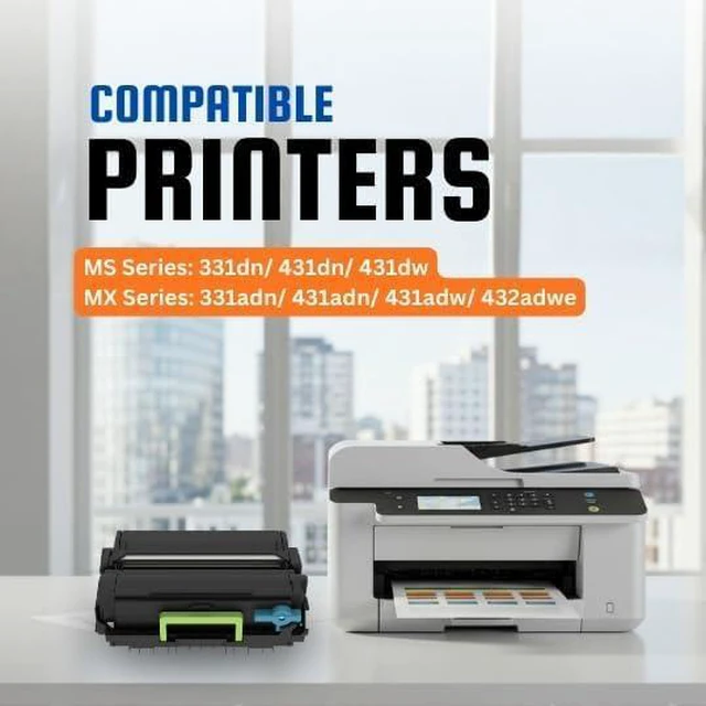 Main image of Compatible MICR Toner Cartridge 55B1H00 for use in Lexmark MS331dn, MS431dn, MS431dw, MX331adn, MX431adn, MX431adw, MX432adwe, for Cheque Printing