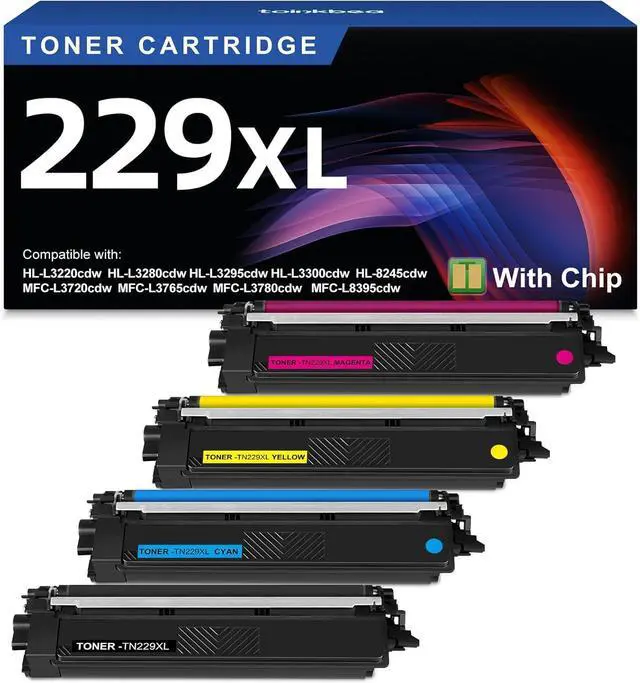 Main image of TN229XL 229XL TN229 Toner Cartridge 4 Pack HL-L3220CDW HL-L3280CDW TN2294PK
