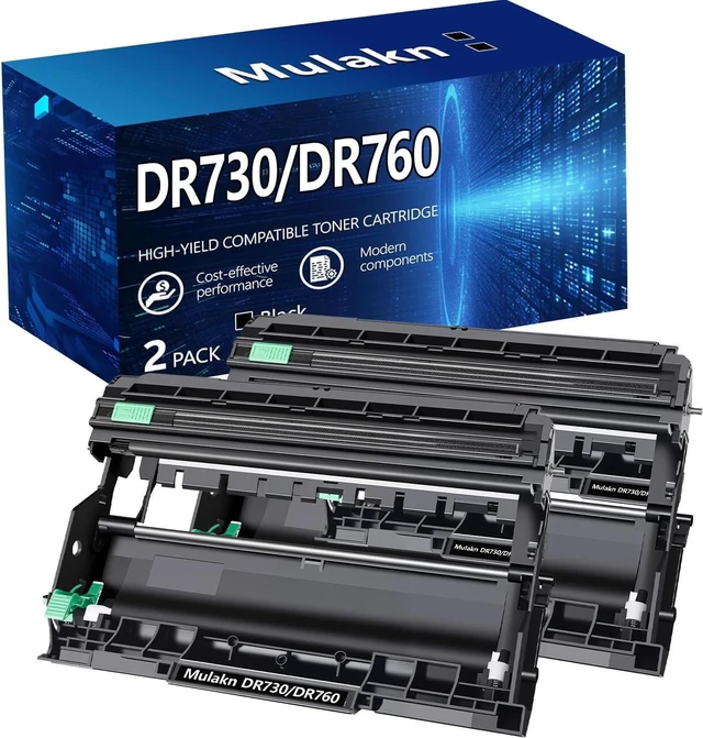 Main image of DR730 for DR730 DR760 Drum Unit to Use with MFC-L2750DW MFC-L2710DW HL-L2350DW HL-L2395DW HL-L2370DW DCP-L2550DW Printer High Yield Black (2PK DR730/DR760)