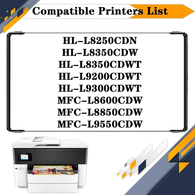 Alt view image 2 of 7 - DR-331CL DR331CL Drum Kit Compatible for Bro-Ther HL-L8250CDN HL-L8350CDW HL-L8350CDWT HL-L9200CDWT HL-L9300CDWT MFC-L8600CDW MFC-L8850CDW MFC-L9550CDW Printers