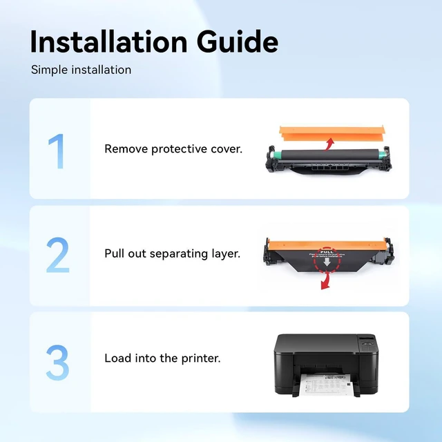 Alt view image 4 of 7 - 19A CF219A Drum Unit (Not Toner) 2-Pack Black High Yield Replacement for HP 19A CF219A Imaging Drum Compatible with HP LaserJet Pro MFP M130a M130fn M130fw M130nw M102a M102w Printer M130 M102 Copier