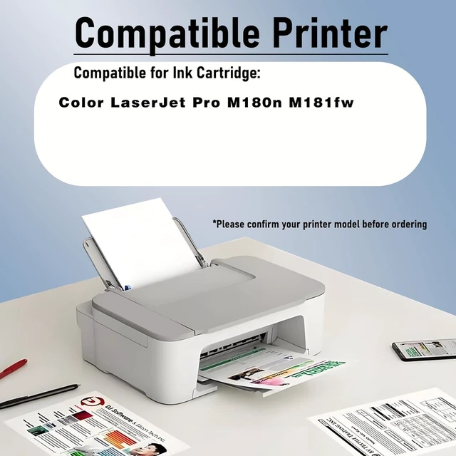 Alt view image 2 of 7 - T6B70A High Yield Black 1100 Pages Color 1000 Pages Toner Cartridge Compatible for HP Compatible Replacement for HP Color Laserjet Pro M180n M181fw Printers,Yellow