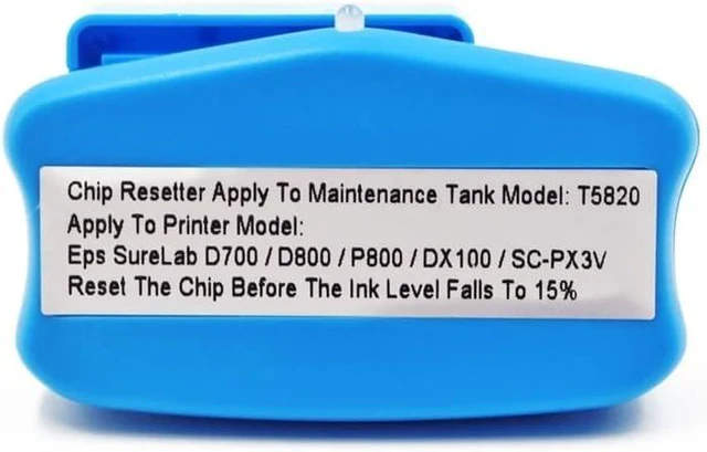 Alt view image 6 of 6 - T5820 C13T58200 Maintenance Box Chip Resetter for D700 D-700 D 700 Printer Fuji DX100 DX-100
