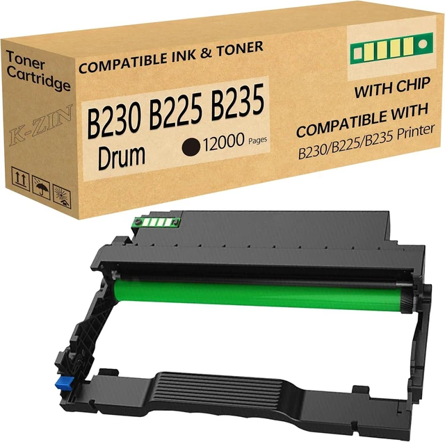 Main image of K-ZIN B230 B225 B235 013R00691 Drum Unit Compatible with Xerox B225 B225dni B230 B230dni B235 B235dni Printer Drum Cartridge Drum Unit Imaging Drum Black-Replaces B230 Toner Cartridge | 12,000 Pages