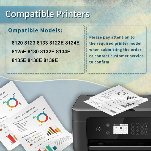 Alt view image 2 of 7 - 923XL Latest Upgrade High Yield Compatible Ink Cartridges Combo Pack Replacement for HP 923XL Use for Officejet Pro 8120 8123 8133 8122E 8124E 8125E 8130 8132E 8134E 8135E 8138E(Four Colors B C M Y)