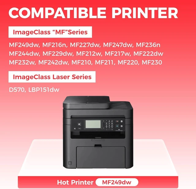 Alt view image 2 of 6 - 137 Black Toner Cartridge 2-Pack Replacement for Canon 137 CRG-137 for ImageCLASS LBP151dw D570 MF236n MF247dw MF249dw MF232w MF242dw MF244dw MF216n MF227dw MF212w MF210 MF220 MF230 MF240 Printer Ink