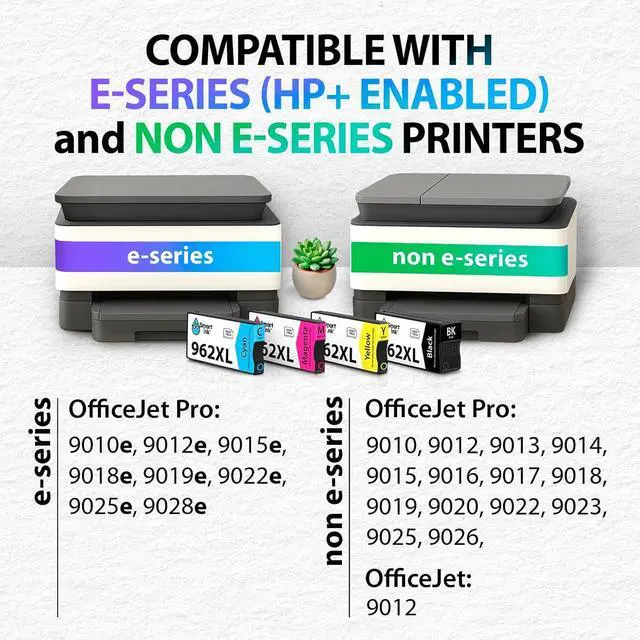 Alt view image 2 of 7 - Smart Ink Remanufactured Ink Cartridges Replacement for HP 962 XL 962XL 4 Combo Pack (Black, Cyan, Magenta, Yellow) to use with OfficeJet Pro 9010e 9012e 9015e 9022e 9025e 9028e 9010 9015 9020 9025