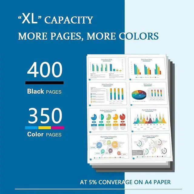 Alt view image 3 of 7 - PG-210XL CL-211XL Ink Cartridges Replacements For Canon Ink 210 211 XL To Work With PG210 PG-210 CL211 CL-211 To Use With IP2700 MP490 MX320 2 Black
