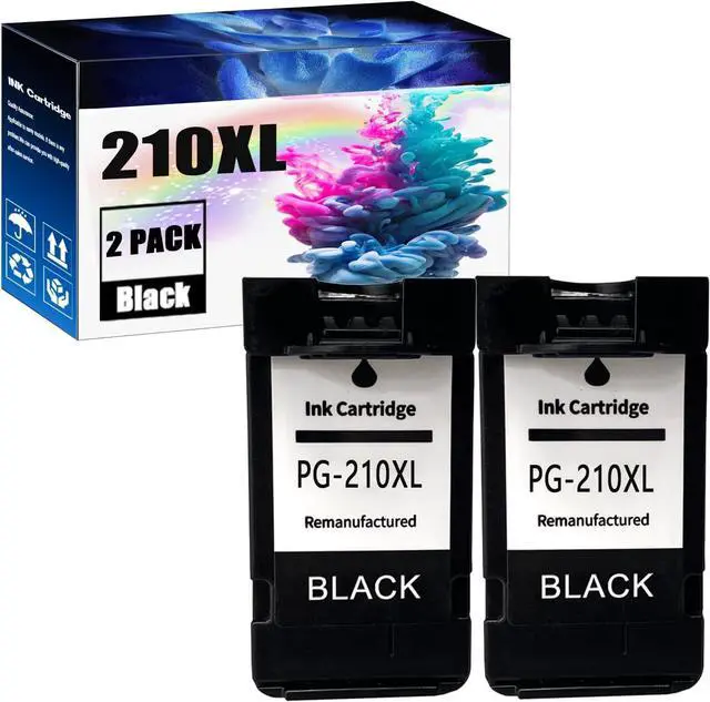 Main image of PG-210XL CL-211XL Ink Cartridges Replacements For Canon Ink 210 211 XL To Work With PG210 PG-210 CL211 CL-211 To Use With IP2700 MP490 MX320 2 Black