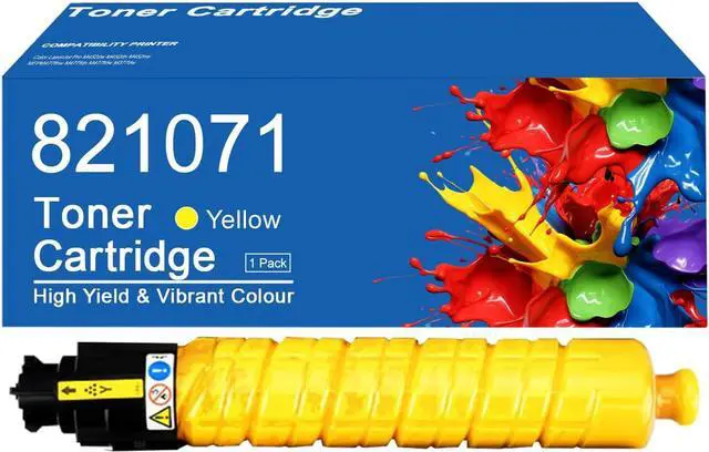 Main image of SP C430DN Toner Cartridges Compatible for Ricoh 821070 821073 821072 821071 Toner Cartridge Replacement for Ricoh Aficio SP C430dn SP C431dn SP C440dn Printer 1 Yellow