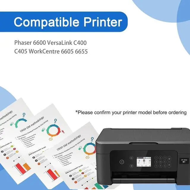 Alt view image 2 of 7 - 108R01121 Drum Unit Compatible for Xerox 108R01121 Imaging Drum Work for Xerox Phaser 6600 VersaLink C400 C405 WorkCentre 6605 6655 Printer 1 Yellow