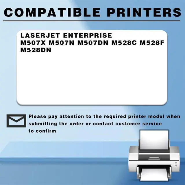 Alt view image 2 of 7 - 89Y CF289Y Toner Cartridges Compatible for HP Laserjet Enterprise M507X M507N M507DN M528C M528F M528DN Printers High Volume Replacement for HP 89Y CF289Y Toner