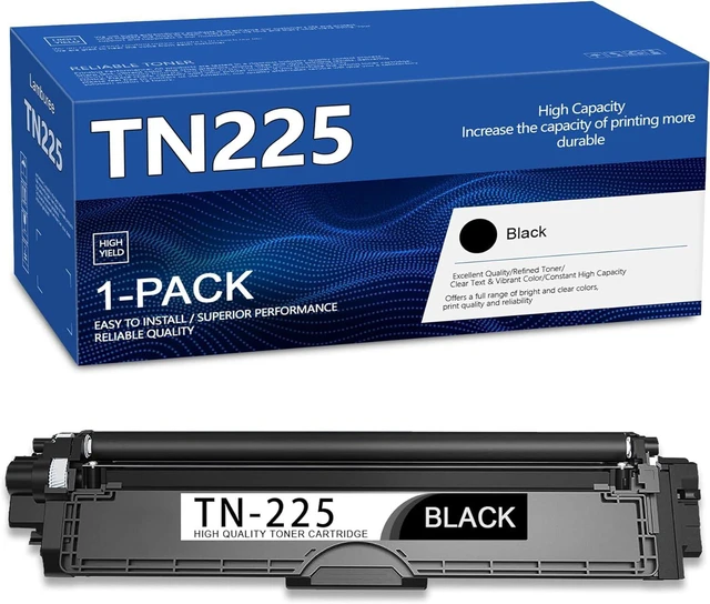 Main image of TN225BK TN225 Toner Cartridge Replacement for Brother TN221 TN-225 Black Use with HL-3140CW HL-3150CDN HL-3170CDW MFC-9330CDW HL-3180CDW MFC-9130CW MFC-9340CDW DCP-9020CDN Printer , 1 Pack
