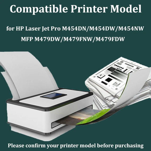 Alt view image 2 of 7 - 414A Toner Cartridge Replacement for HP W2020A W2021A W2023A W2022A Compatible with Laser Jet Pro M454DN M454DW M454NW MFP M479DW M479FNW M479FDW Printer-Magenta