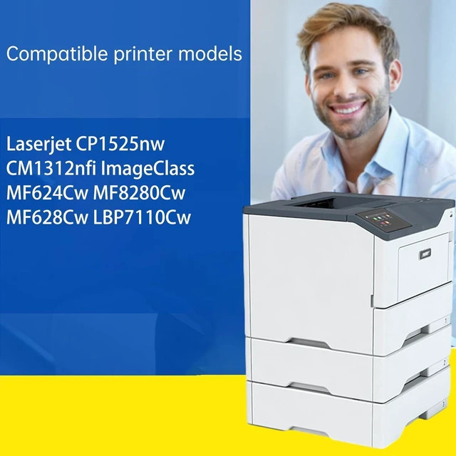 Alt view image 2 of 7 - Toner Cartridge Compatible for Canon Laserjet CP1525nw CM1312nfi ImageClass MF624Cw MF8280Cw MF628Cw LBP7110Cw Printers, CRG131 131 131H , Ultra-High Print Page Count with Chip 2300 Pages (Black)