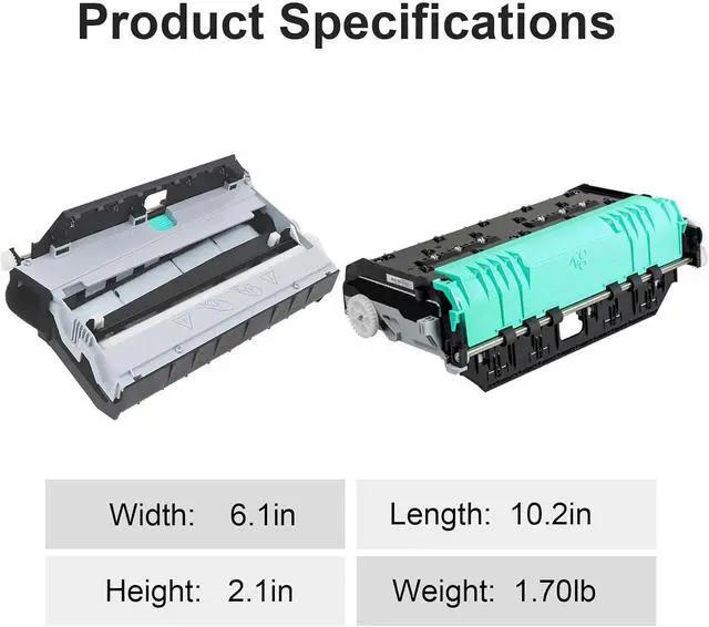 Alt view image 2 of 5 - CN598-67004 CN459-60375 Duplex Module Assembly Compatible for OfficeJet Pro X451 X452 X476 X477 X551 X552 X576 X577 CN459-60375 Waste Ink Collector Use for 973 974 PrintersB5L09A