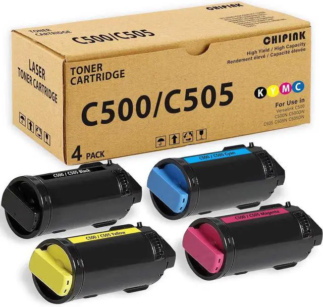 Main image of Versalink C505 Toner Bundle Replacement Compatible with VersaLink C500 Toner 106R03862 106R03861 106R03860 106R03859 Ink for Xerox VersaLink C505 C500 Printer (4 Pack, Black Cyan Yellow Magenta)