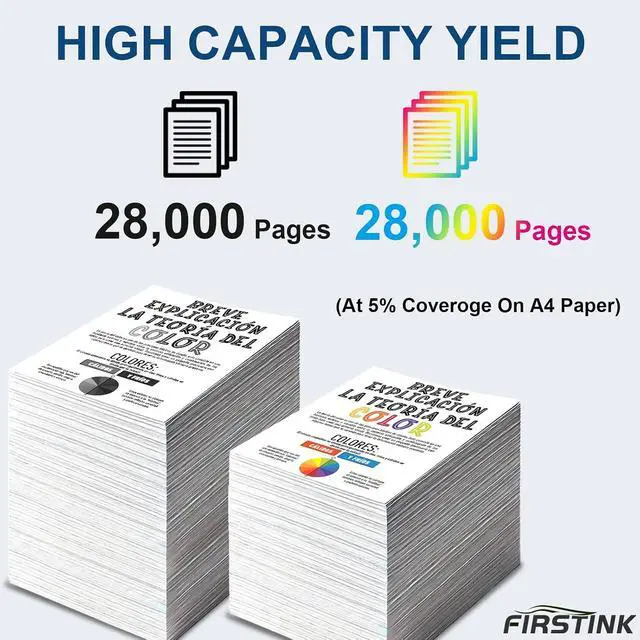 Alt view image 3 of 6 - High Yield TN328 TN-328 TN626 TN330 TN628 Toner Cartridges Compatible for Konica Minolta Bizhub C250i C300i C360i C450i C550i C650i C7130i C251i C301i C361i C451i C551i C651i Printer(4-Pack)