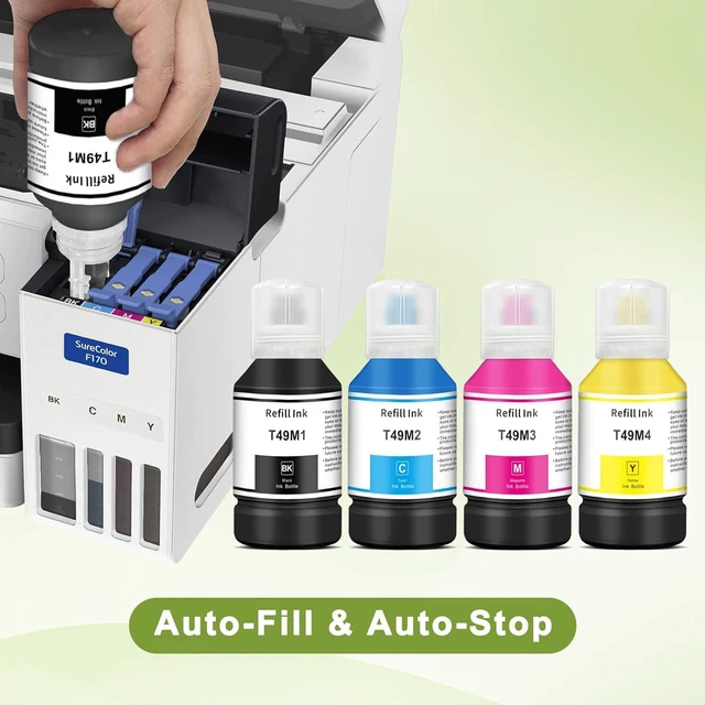 Alt view image 2 of 7 - T49M Sublimation Ink T49M1 T49M2 T49M3 T49M4 Autofill Compatible for SureColor F170 F570