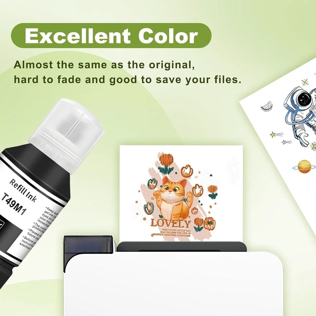 Alt view image 4 of 7 - T49M Sublimation Ink T49M1 T49M2 T49M3 T49M4 Autofill Compatible for SureColor F170 F570