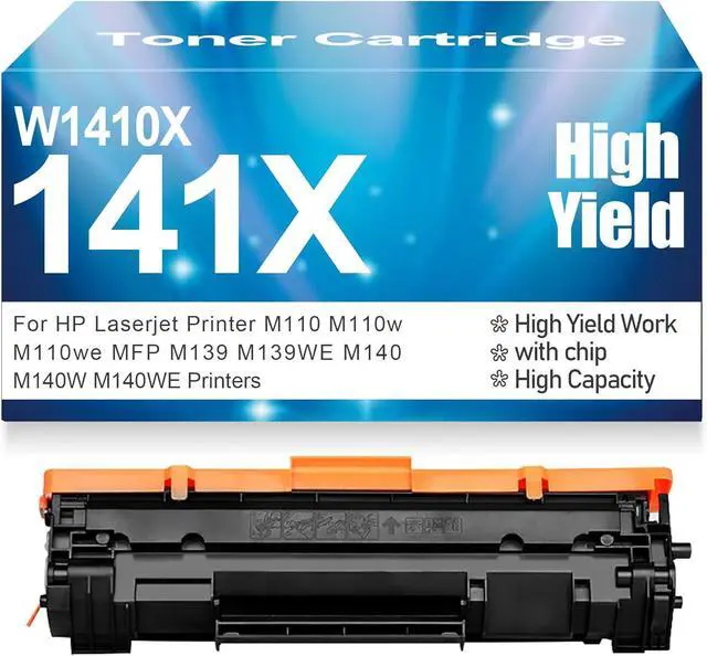 Main image of 141A W1410A 141X W1410X Toner Cartridge High Yield Black Toner High Capacity Compatible for HP M110 M110w M110we MFP M139 M139WE M140 M140W M140WE Printers with Chip,141X Black-1PC