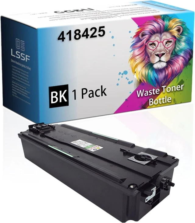 Main image of Compatible for Ricoh IM C2000 IM C2500 IM C2510 IM C3000 IM C3010 IM C3500 IM C3510 IM C4500 IM C4510 IM C6000 IM C6010 Printers, 418425 D0BQ-6400 Waste Toner Bottle (Black)