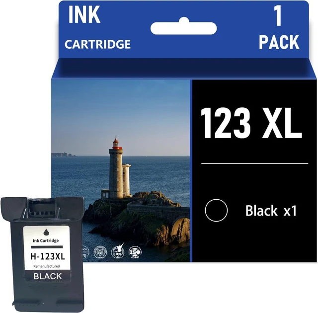 Main image of 123XL High Yield Ink Cartridge Combo Pack for HP 123 Compatible for HP Deskjet 1110 1111 1115 2130 2131 2620 2622 2623 2624 2628 2655 Envy 5020 5055 Officejet 5220 5255AMP 100 120 125 130 Printers