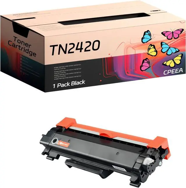 Main image of Compatible for Brother TN2420 Toner Cartridge Work for Brother MFC-L2750DW L2730DW L2710DW L2710DN L2510D Printers, with Chip, High Yield 3000 Pages, Clear Printing (Black)