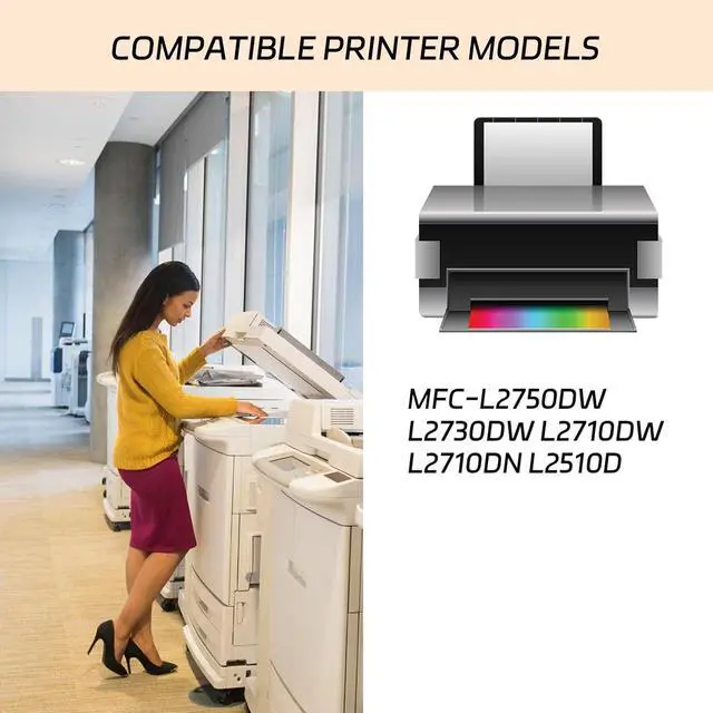 Alt view image 2 of 7 - Compatible for Brother TN2420 Toner Cartridge Work for Brother MFC-L2750DW L2730DW L2710DW L2710DN L2510D Printers, with Chip, High Yield 3000 Pages, Clear Printing (Black)