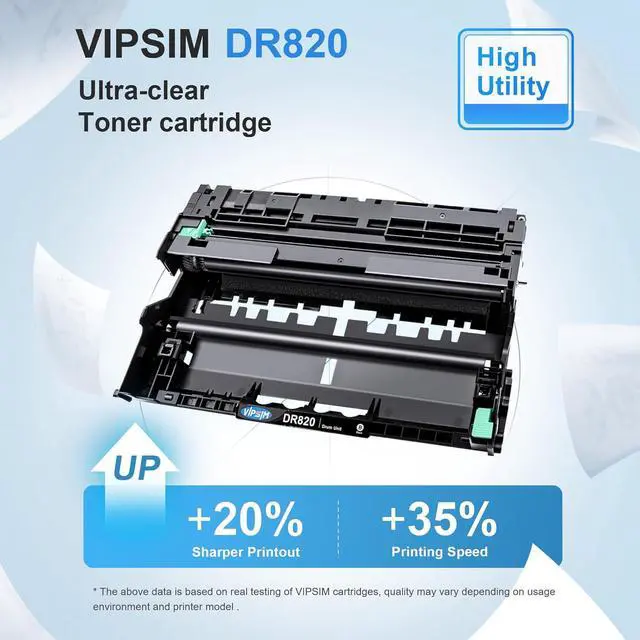 Alt view image 5 of 6 - DR820 DR-820 Drum (Not Toner) Replacement for Brother DR-820 Drum Unit to Use with HL-L6200DW MFC-L5850DW HLL6200DW MFC-L5900DW MFC-L5700DW HL-L5200DW MFC-L6800DW Printer