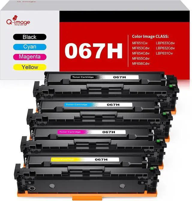 Main image of CRG-067H Compatible Toner Cartridge MF656Cdw MF654Cdw Replacement for Canon 067 067H CRG-067 CRG-067H Work with Canon imageCLASS LBP633Cdw LBP632Cdw MF653Cdw(CRG-067H BK/C/M/Y,4 Combo Pack)