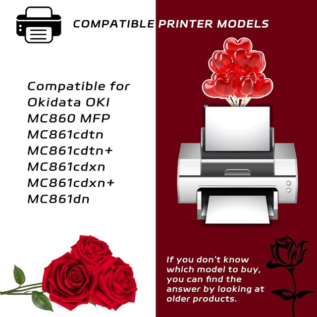 Alt view image 2 of 7 - MC861 Drum Unit Compatible with Okidata OKI MC860 MFP MC861cdtn MC861cdtn+ MC861cdxn MC861cdxn+ MC861dn MC861dn+ Printers, High Yield 30000 Pages, Vibrant Colors (Black)