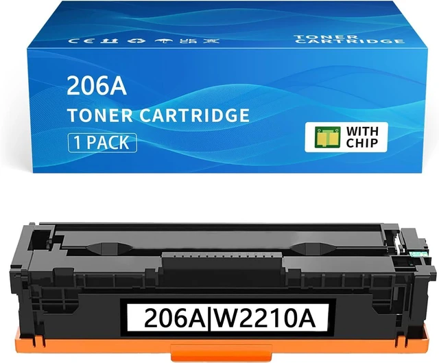 Main image of 206A Black Toner Compatible for HP 206A W2110A Black Toner Cartridges for HP Color Laserjet Pro MFP M283fdw M283cdw M255dw Toner Cartridges