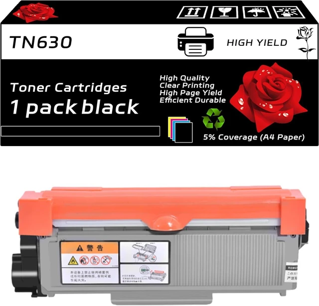 Main image of TN630 Toner Cartridges Compatible with Brother DCP-L2520DW DCP-L2540DW HL-L2300D HL-L2305W HL-L2320D HL-L2340DW HL-L2360DW HL-L2380DW Printers, High Yield 3600 Pages, Vibrant Colors (Black)